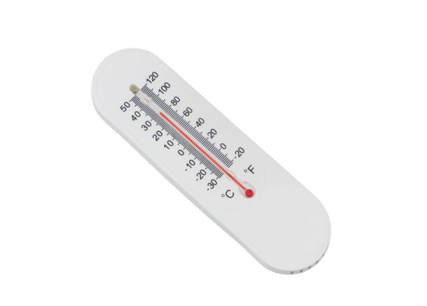 istock White thermometer isolated on white background 1437440517