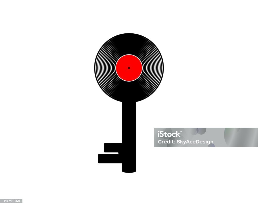 Key R Shape Key Shape With Vinyl On It Stock Illustration - Download Image Now ...