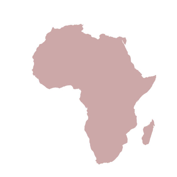 kuvapankkikuvitukset aiheesta afrikan kartta, kyltin siluetti. maailmankartan maapallo. vektori eristetty värikuva. afrikan mantereella - africa