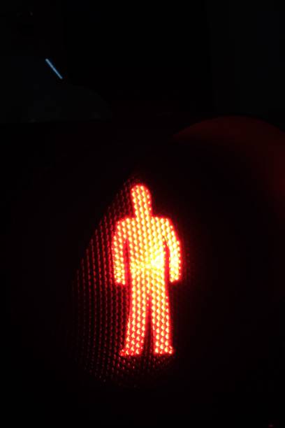 istock Road red light for people to stop 1437450213