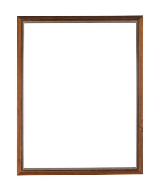 istock Rectangular wooden frame for painting or picture isolated on a white background 1437451703