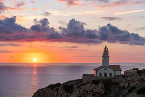 The Far de Capdepera, Capdepera lighthouse, in Mallorca (Majorca), Balearic Islands, Spain