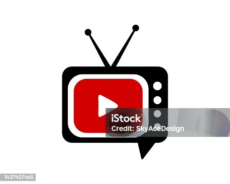 istock Television with you tube inside 1437457465