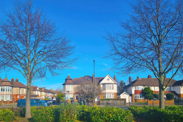 Trowbridge, UK - January 20, 2016: View of houses on a residential estate. New home buyers in the UK are facing a shortage of affordable homes despite government schemes to increase housing stock.
