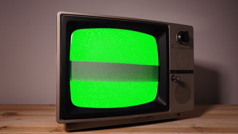 Retro TV interference to Chromakey.  Table top.