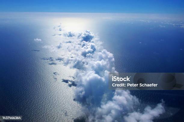 Clouds Over Ocean Stock Photo - Download Image Now - Above, Cloud - Sky, Cloudscape
