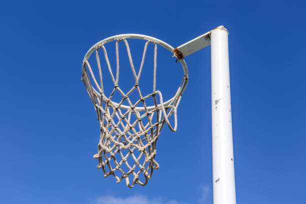istock netball hoop against blue sky 1437471111