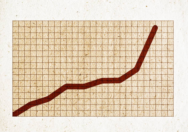 Rising graph representing investment growth, inflation or many other financial concepts.