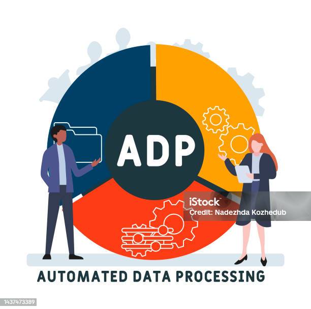 Adp Automated Data Processing Acronym Stock Illustration - Download ...