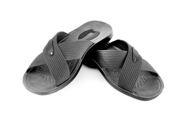 istock man sandals leather isolated on white background 1437475160