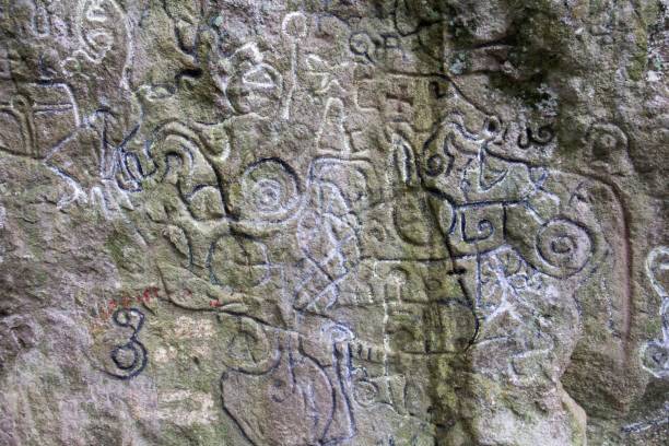 istock Close up of Piedra Pintada (painted rock), El Valle, Panama 1437479601