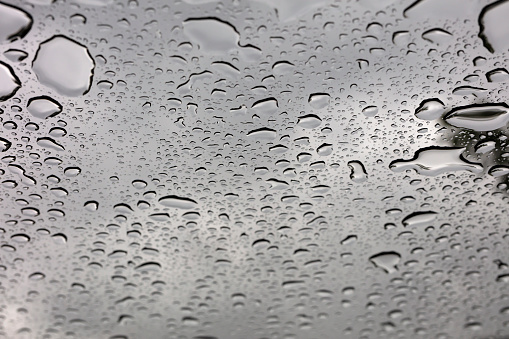 Water drops on the glas