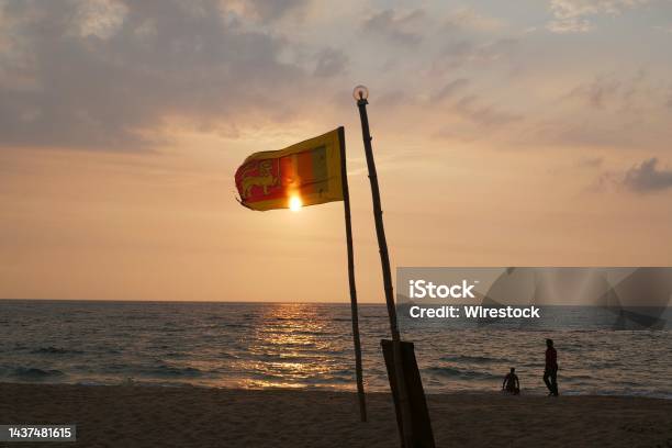 Beautiful Sunset On A Beach In Colombo Capital Of Crisisridden Sri Lanka Stock Photo - Download Image Now