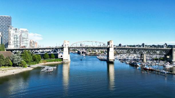 istock Burrard Bridge in Vancouver, Canada standing proud under a bright blue sky on a sunny day 1437481639