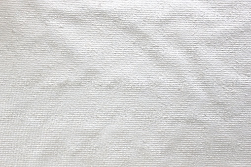 A closeup of white fabric texture background
