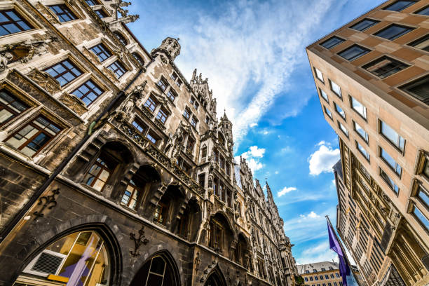 istock Low Angle View Of New Town Hall In Munich, Germany 1437493118
