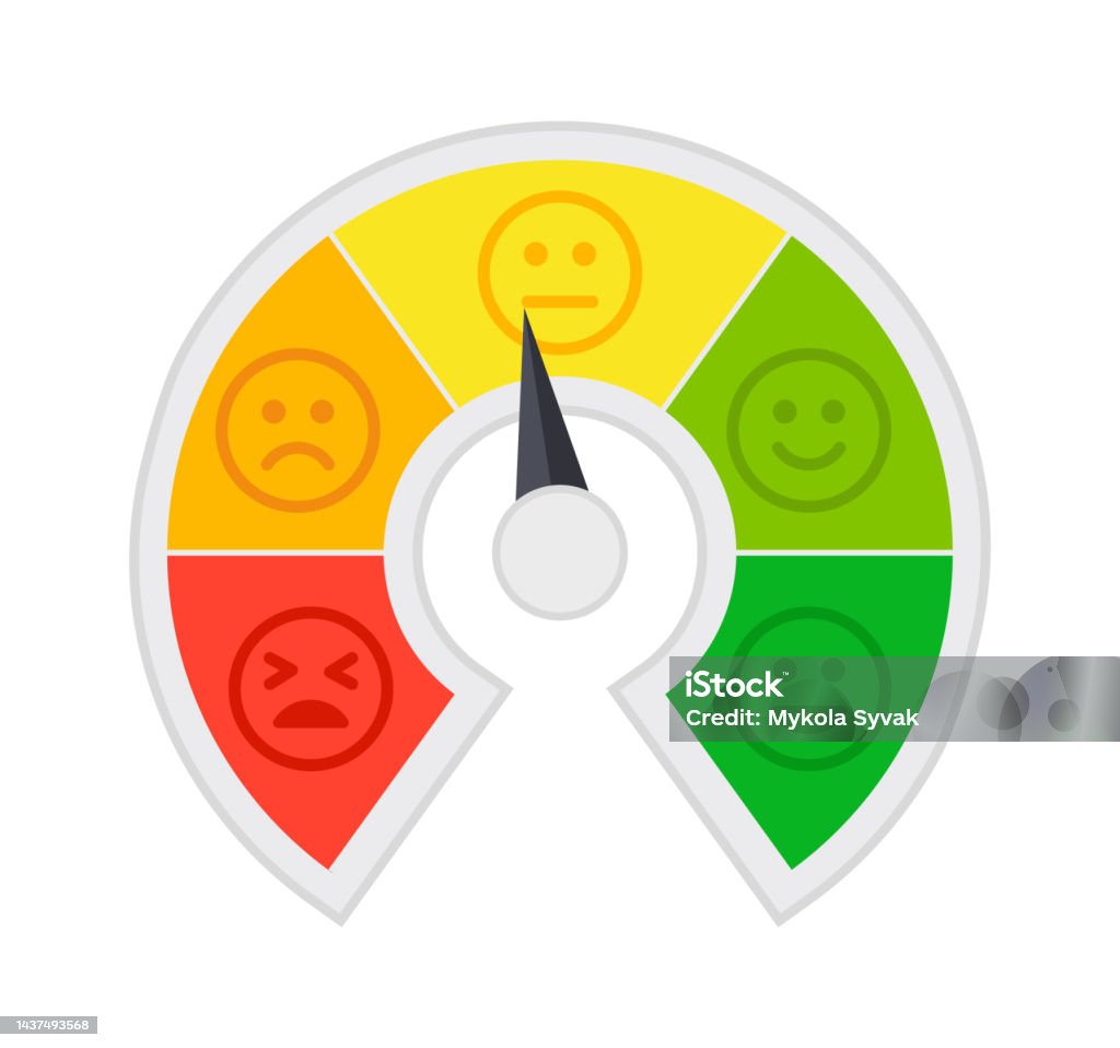 Circle Mood Indicator Vector Illustration Stock Illustration - Download ...