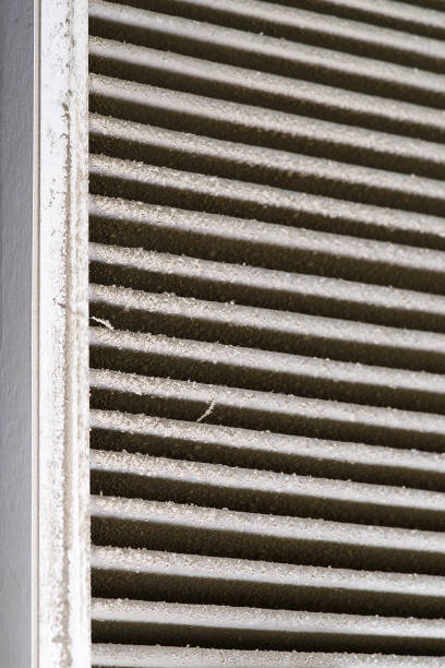 istock HVAC filter needs to be replaced, Dirty old filter with dust 1437496163