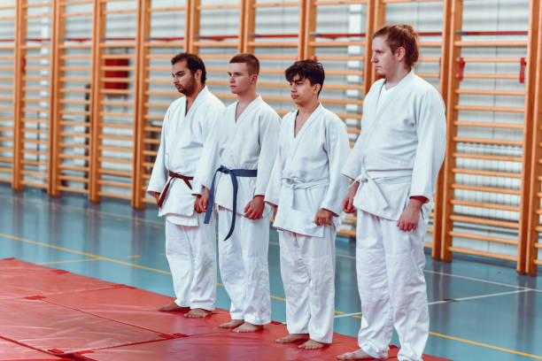 istock Judo Players Ready For Competition To Start 1437502089