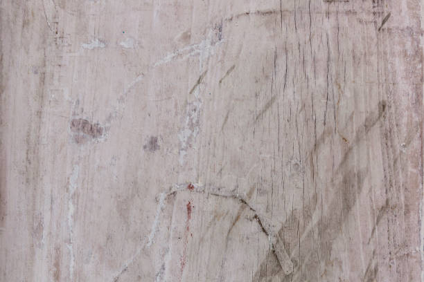 istock White painted wooden texture background. , Rough, aged, shabby, broken, off 1437503784