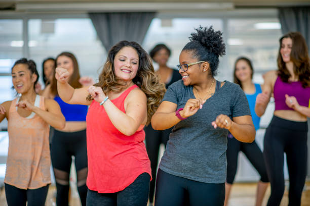 istock Friends in an Aerobics Class 1437503919