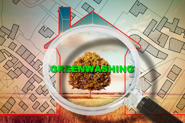istock Greenwashing alert in building activity and construction industry - concept image 1437510670