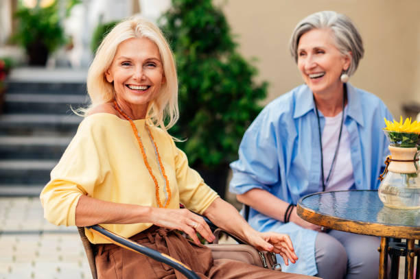 istock Beautiful senior women bonding at the bar 1437510852