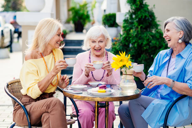 istock Beautiful senior women bonding at the bar 1437511143