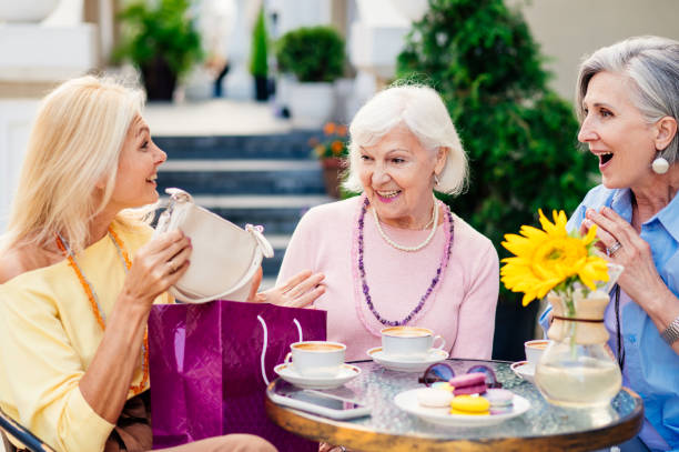istock Beautiful senior women bonding at the bar 1437511331