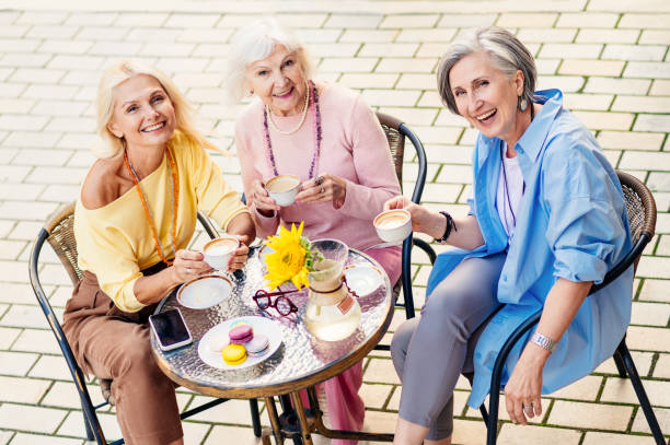 istock Beautiful senior women bonding at the bar 1437512079