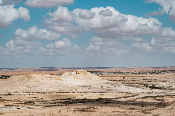 Desert Landscape in Middle East. Surreal view of remote location during the day.