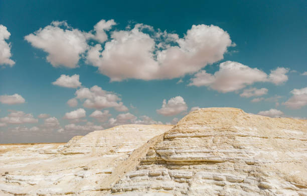 Desert Landscape in Middle East. Surreal view of remote location during the day.