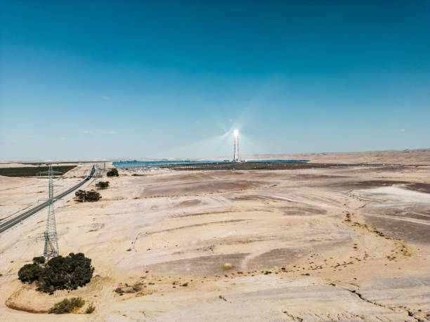 istock Solar power station in Desert Landscape in Middle East 1437514525