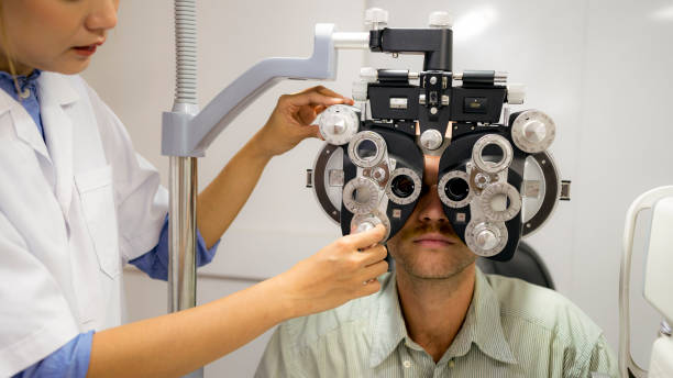 istock Ophthalmologists use special machines to measure eyesight. 1437516940
