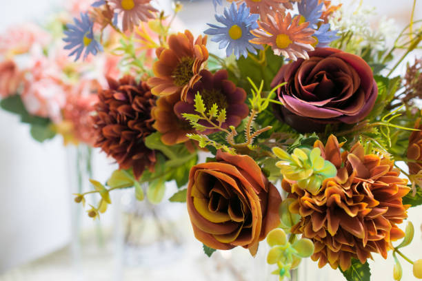 istock Image of beautiful bouquet on table indoors 1437517317
