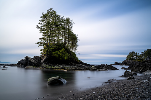 Long Exposure shot at Botany Bay, Juan de Fuca Trail, Port Renfrew, Vancouver Island, BC