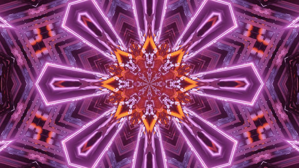istock 3D rendering of trippy cool circular illustration for background or wallpaper 1437529139