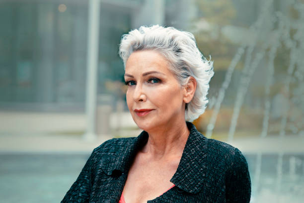 istock Attractive elderly female portrait 1437534939