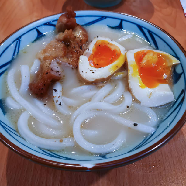 istock Authentic Japanese cuisine chicken paitan udon 1437537468