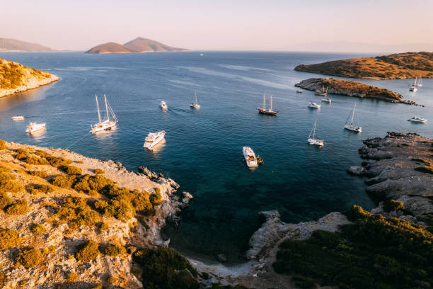istock Drone View Aquarium Bay at Bodrum Turkey 1437537809