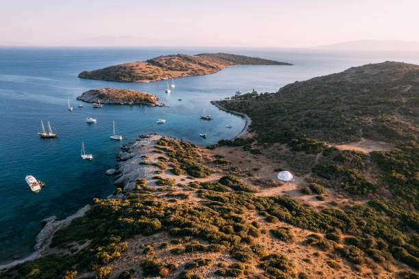 istock Drone View Aquarium Bay at Bodrum Turkey 1437537865