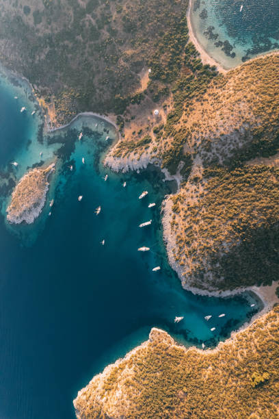 istock Bird Eye View Aquarium Bay at Bodrum Turkey 1437537869