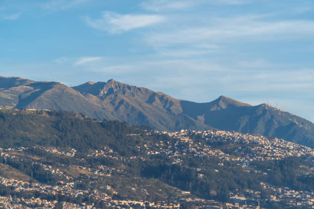 istock Beautiful mountains near the city 1437550995