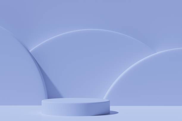 istock Scene with a podium for product presentation, 3d rendering 1437559768