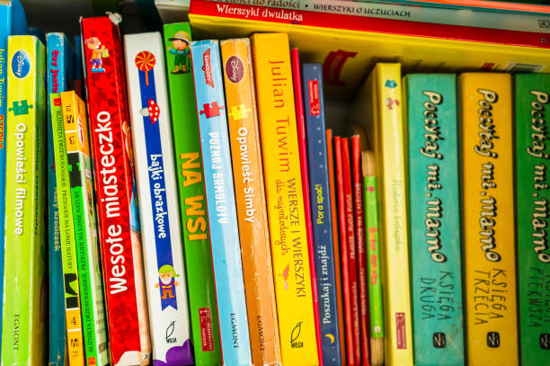 Ankara, Turkey - April 6, 2014: Ayrancı Antique Bazaar, which opens in the Ayrancı district on the first Sunday of every month in Ankara. Second hand books by Turkish authors - Front and background blur