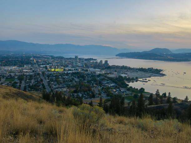 istock Kelowna and Okanagan Lake at Dusk 1437562978