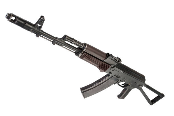 istock Kalashnikov AK 74 with folding stock 1437569925