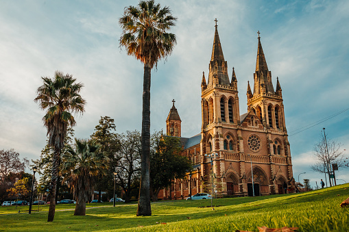 The famous St Xaviers Cathedral in Adelaide, Australia