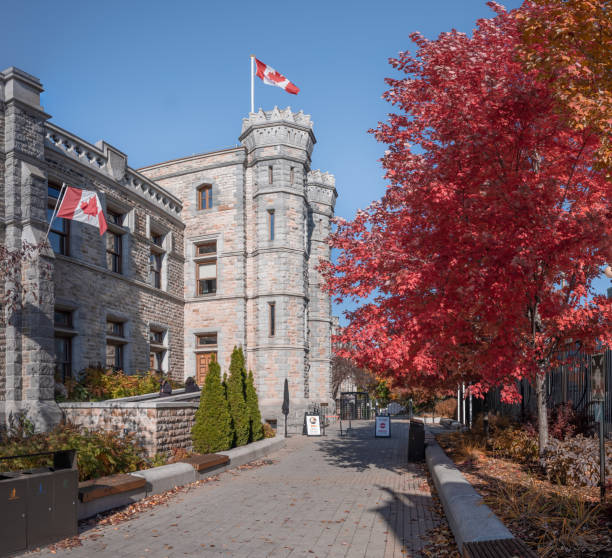Ottawa, Ontario, Canada - October 14, 2022:  The Royal Canadian Mint is responsible for the design and production of legal tender in Canada.   This headquarters facility also produces various collector coins and other collectables.   Most production of the everyday currency we carry with us and spend typically is produced in several satellite facilities across the country.