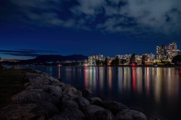 istock Vancouver bay Night Cityscape waterfront - Long Exposure 1437576672